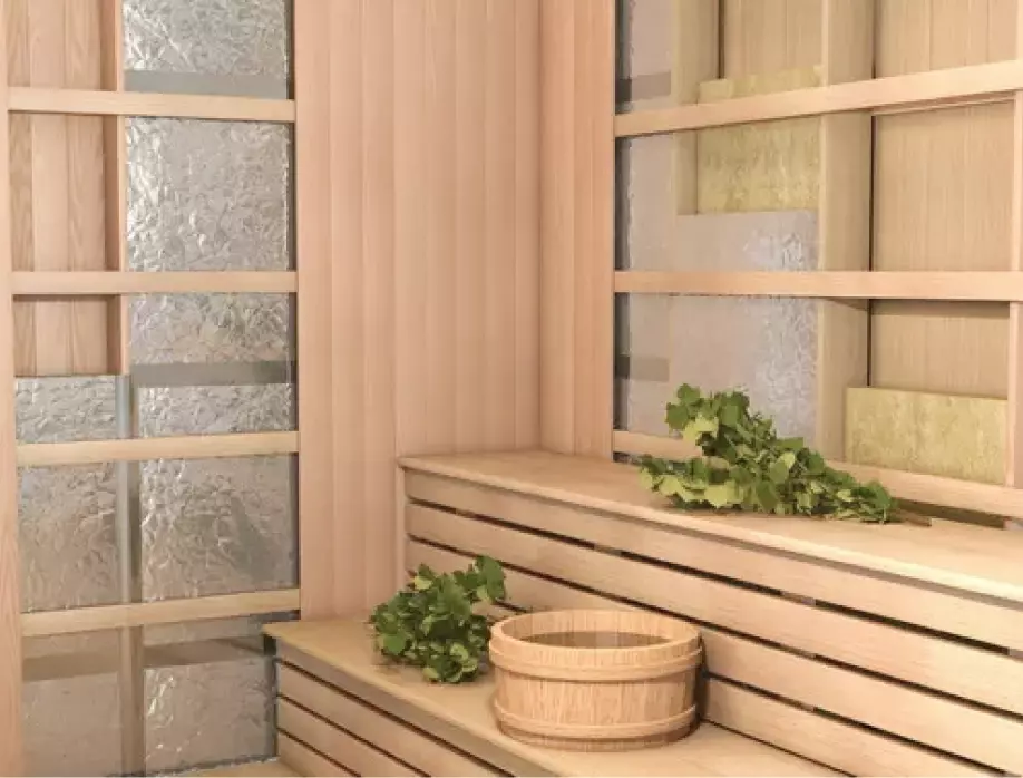 Стенки и потолок сауны должны быть выполнены по технологии «Сэндвич»